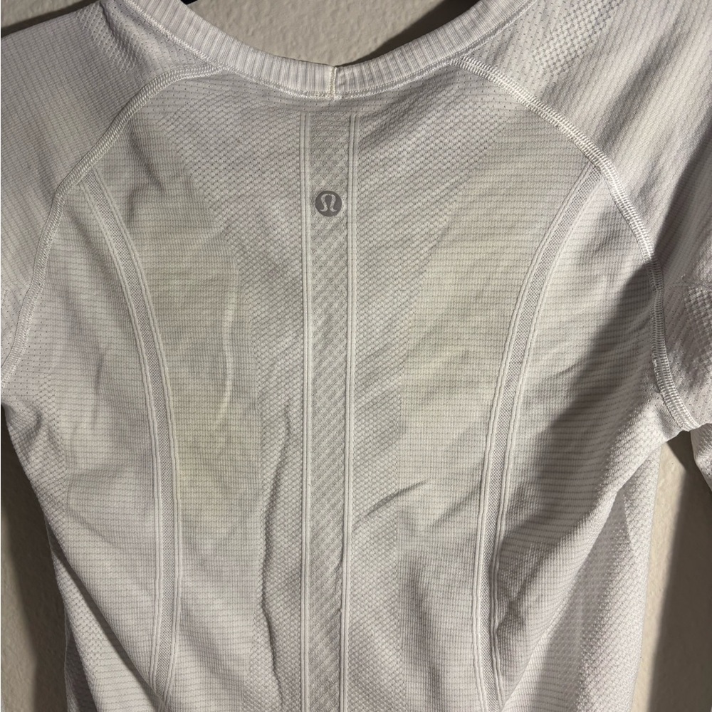 lululemon athletica Swiftly Tech White Long Sleeve Tee
